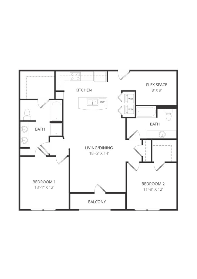 Floorplan - Lofts at Watters Creek Apartments