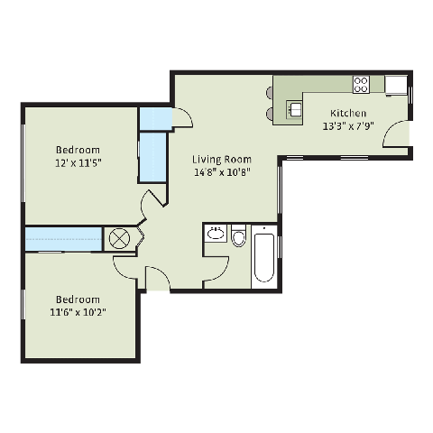 Floorplan - 5355-5361 S. Cottage Grove Avenue