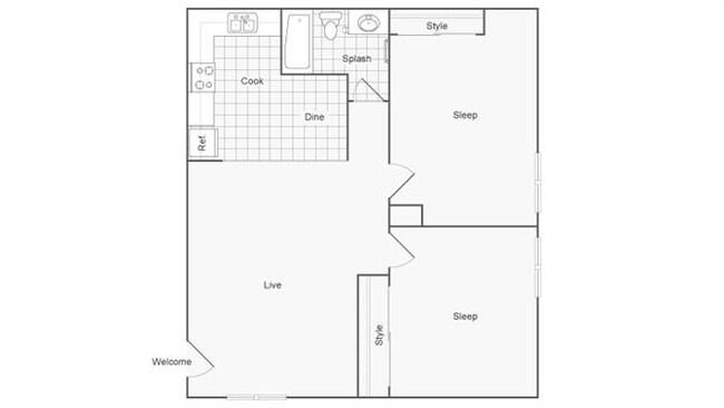 Floorplan - Mesa Station Apartments