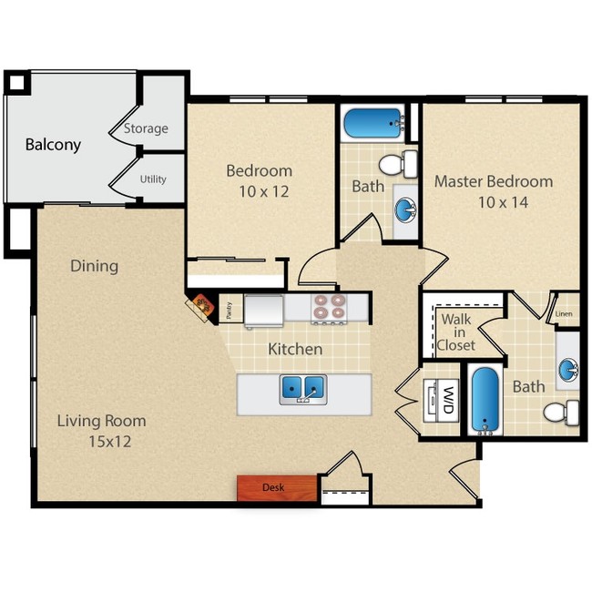 Floorplan - Arterra Place Apartments