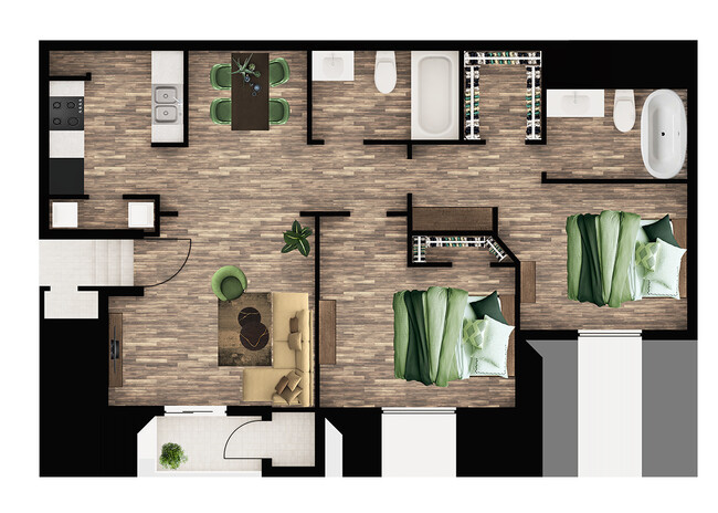 Floorplan - The Place at 1825