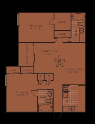 2BR/2BA - VERANO OAKS APARTMENTS