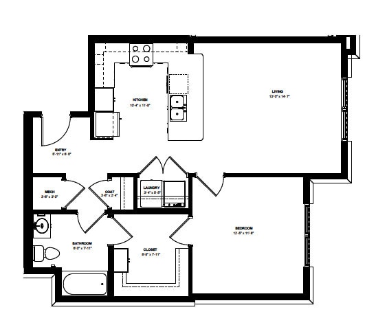 Floorplan - Flats on 5th