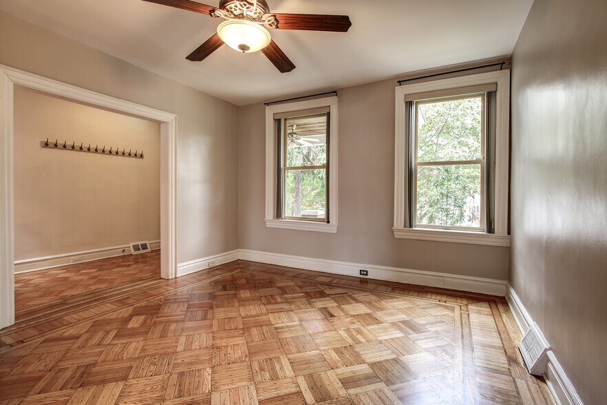 Living room - view to entryway - 3539 Holmead Pl NW