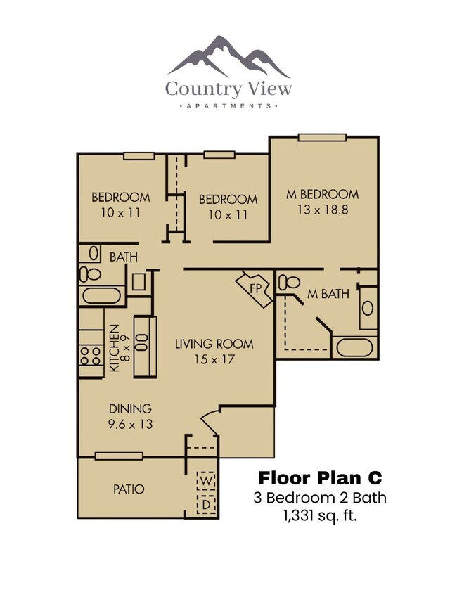 Floorplan - Country View Apartments
