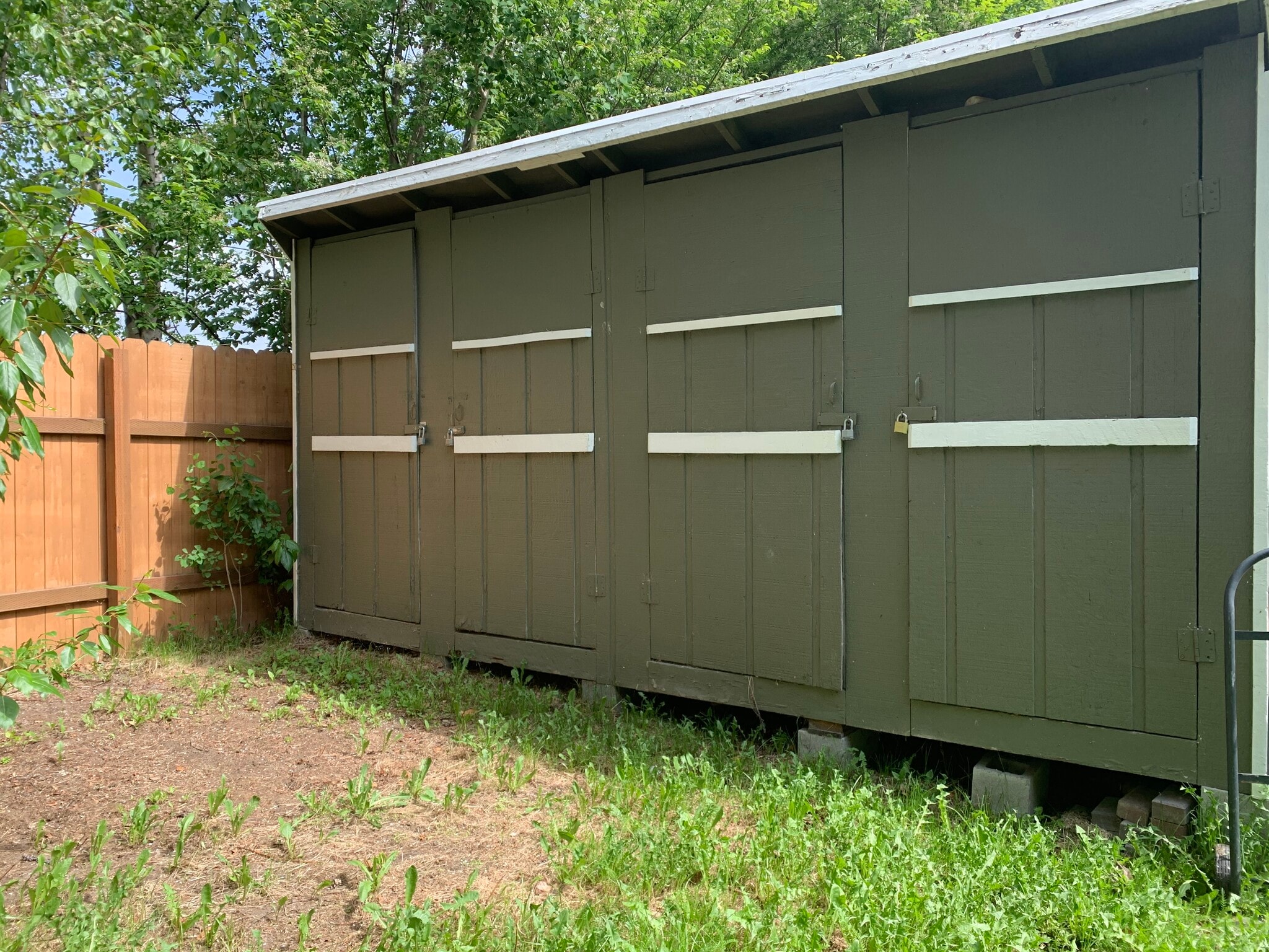 Tenant Storage Sheds - 8000 E 10th Ave