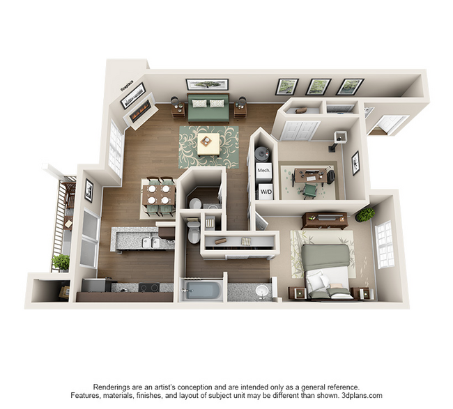 The Springs_Pebble Creek - 3D for Web.jpg - The Spring Waterside Luxury Apartments