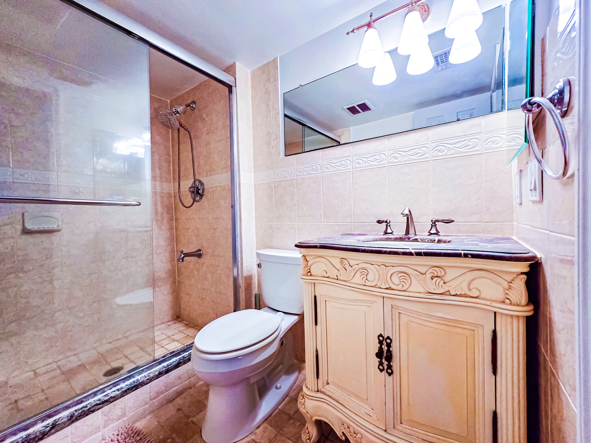 Master bathroom with walk in shower - 1986 Pelican Landing Blvd