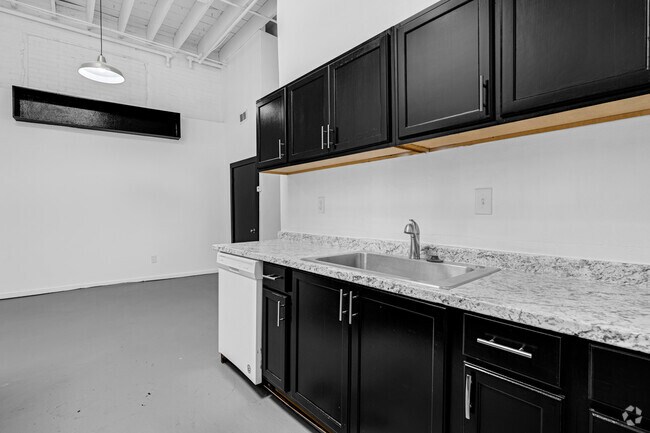 Studio 1 BA 1,600 SF - Kitchen - Cedar Park Lofts