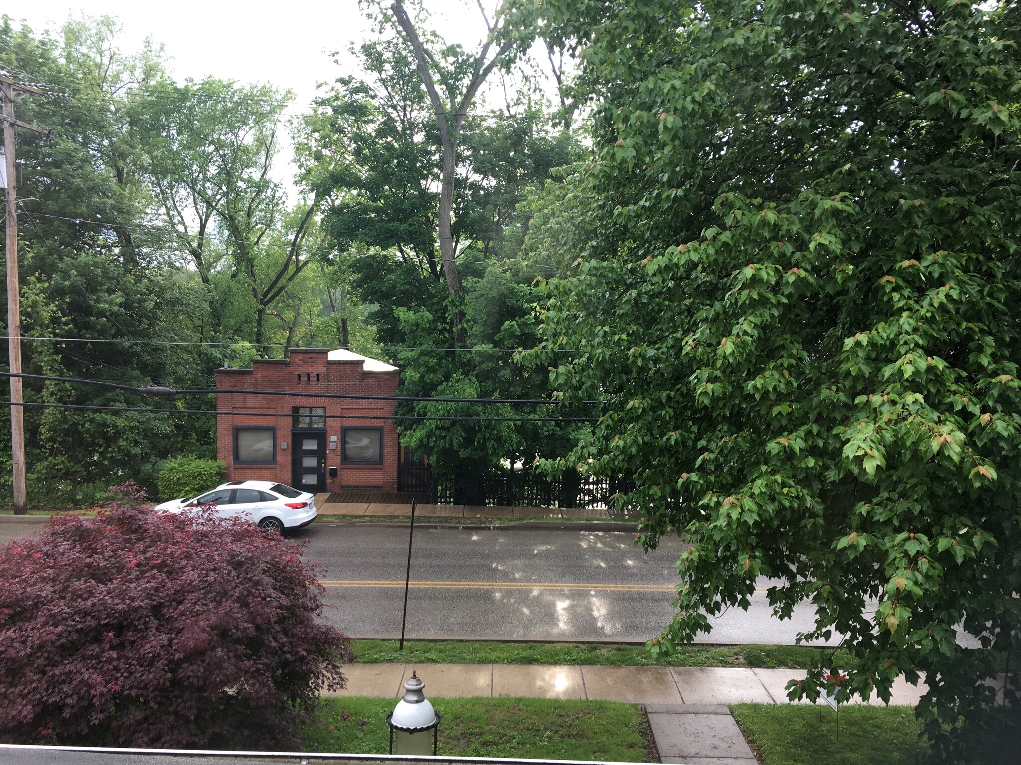 View from living room (river visible in winter - 14 Conewango Ave