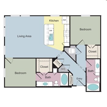 2BR/2BA - Camden Belmont