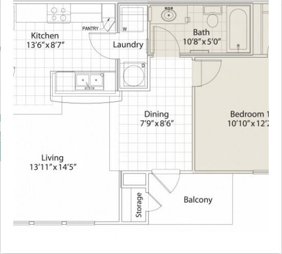 1.0 Bed 1.0 Bath - Auburn Square