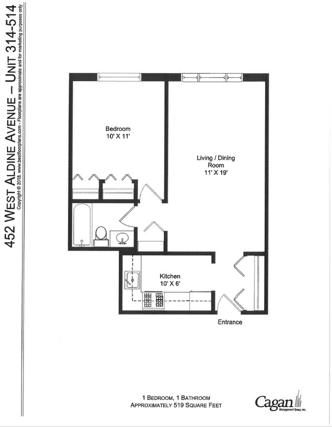 Floorplan - 452 W. Aldine