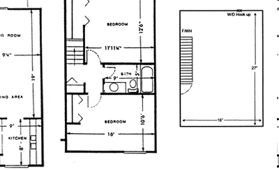 2BR/2BA - Westgate Village Townhouses