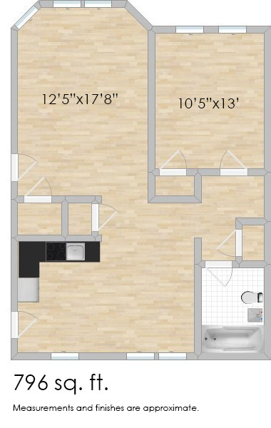 Floorplan - 1228-1230 N. Austin Blvd.