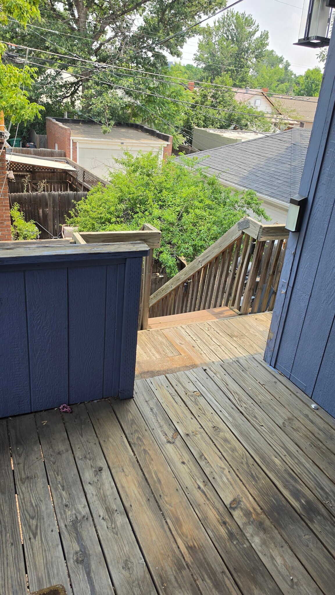 Stairs to back Yard - 210 S Logan St