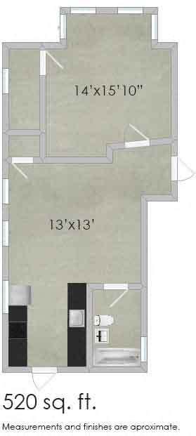 Floorplan - 302-312 Washington Blvd. and 337-345 S. Cu...