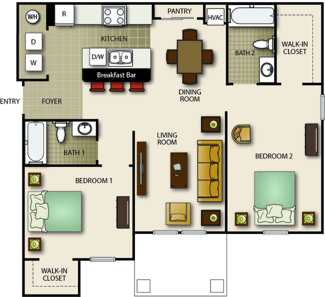 Floorplan - Fountains at San Remo Court