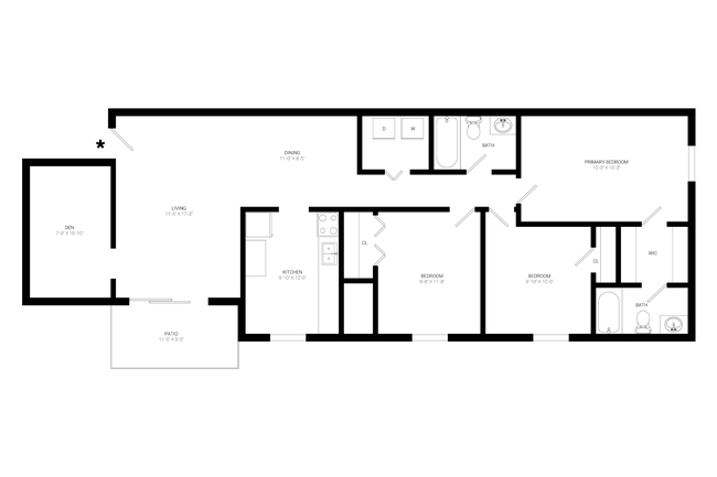 Floorplan - Tuckahoe Creek Apartments