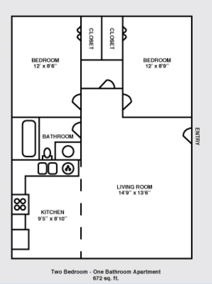 2BR/1BA - Oakland Apartments