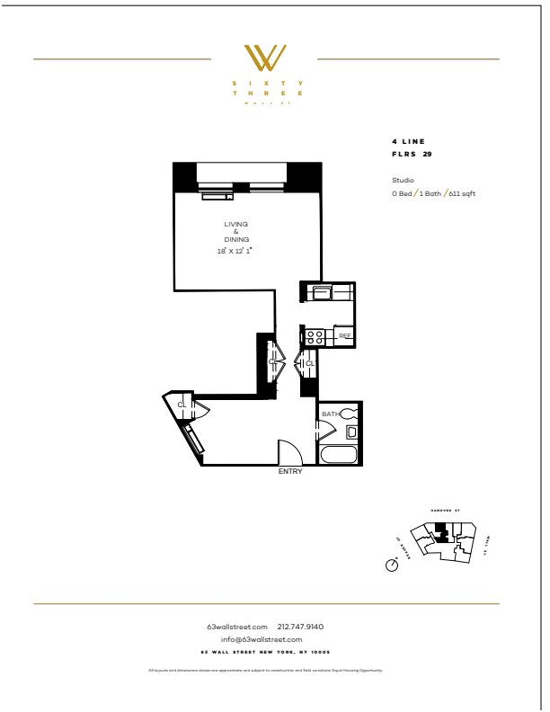Floorplan - 63 Wall Street