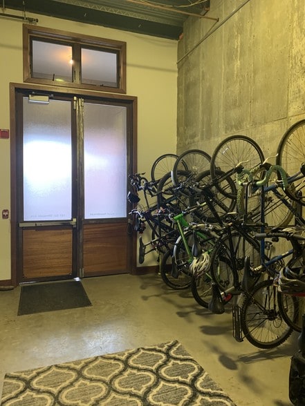 Bike parking by the entrance - 191 S Winooski Ave