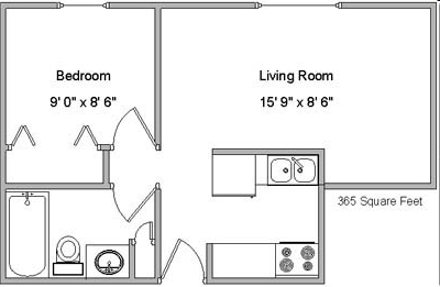 1BR/1BA - Riverwood