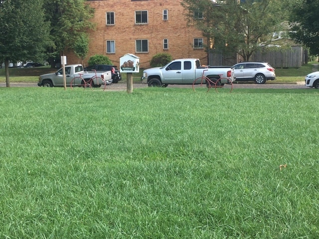 View of building from park - 1201 7th St