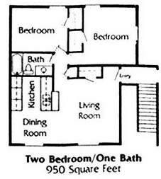 2BR/1BA - Chateau 68 Apartments