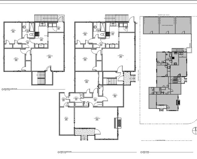 Apartment building site plan and layout - 5303 W Slauson Ave