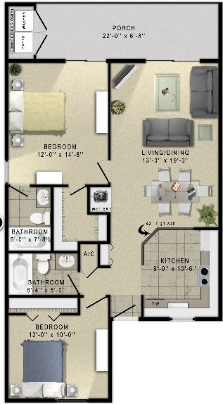 2BR/2BA - Lilac Village Dunes of Boca