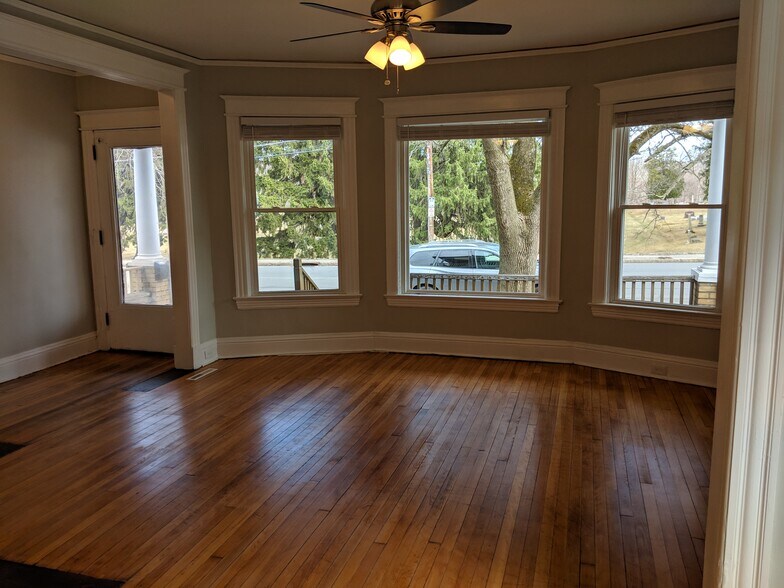 Living Room looking outside, blinds open - 32 Pawling Avenue