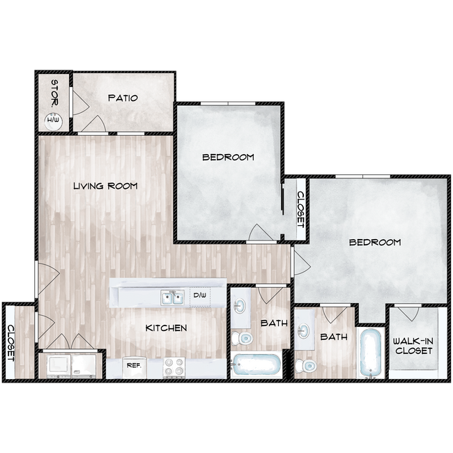 Floorplan - Copper Way Apartments