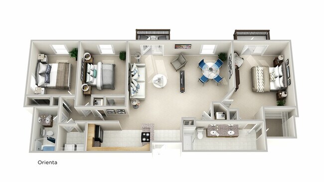 Orienta-3-bedroom-2bathroom - The Q at Maitland