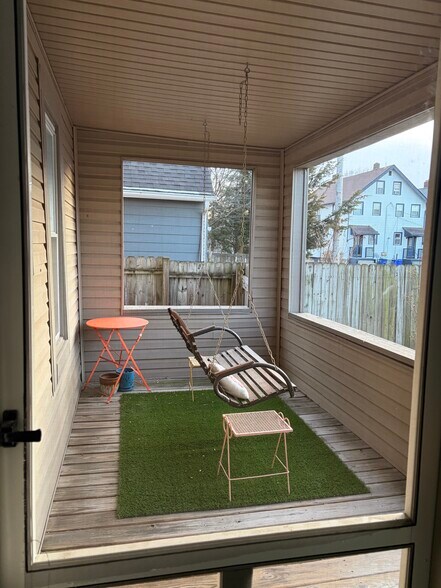 Front porch with swing. - 2580 Deming Ave