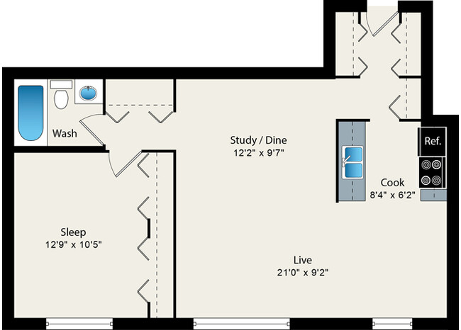 Floorplan - Reside 707