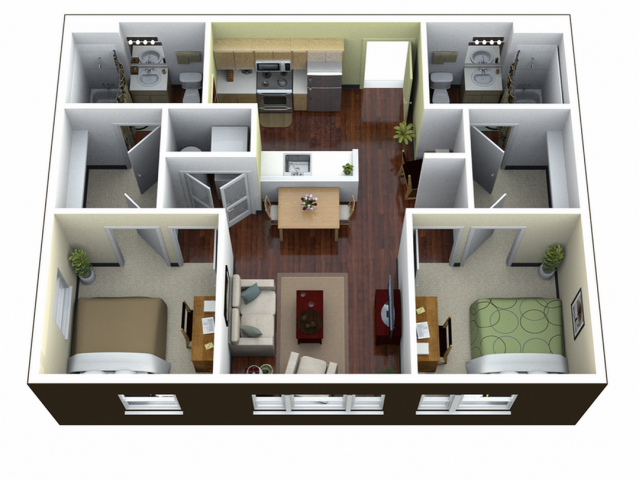 2BR/2BA - Continuum Apartments