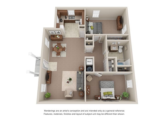 Floorplan - Ashley Midtown