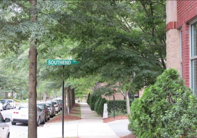 Condo building is surrounded by green spaces and classic southern tree-lined boulevards. - 2125 Southend Drive