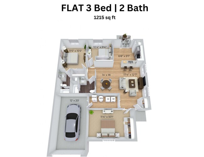 Floorplan - Broadway Village Apartments