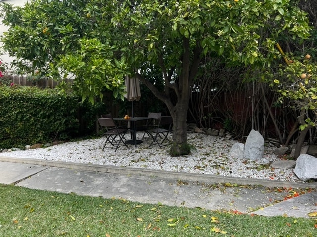 Table under the trees - 2734 Martha Ave
