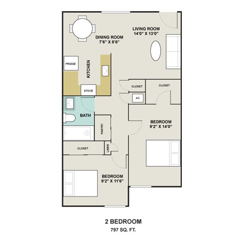 Floorplan - Panorama Park Apartments