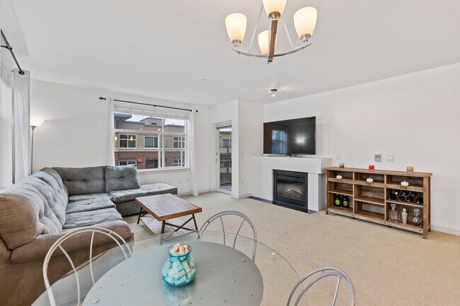 Living room and balcony entrance - 5450 Leary Ave NW