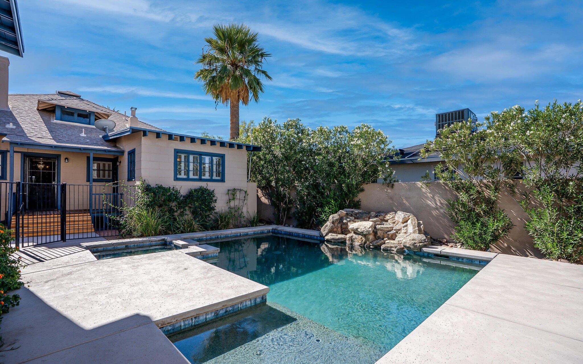 Pool with Spa and Waterfall - 245 E University Blvd