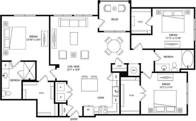 Floorplan - Tessa at Katy