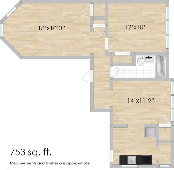 Floorplan - 123-129 N. Humphrey Ave. and 38-44 Lake St.