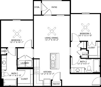 Floorplan - Pioneer Crossing Diboll