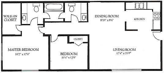 2BR/1.5BA - Senate Place Apartments