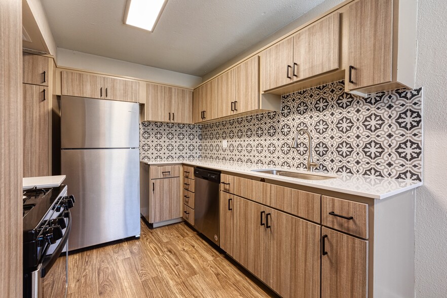 Modern Cabinetry with Custom Backsplash - Park Paloma