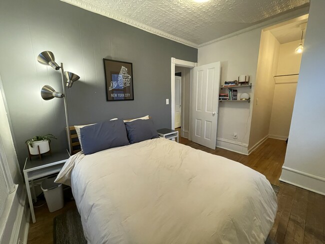 Vintage tin ceiling and very large closet. - 1023 28th Ave NE